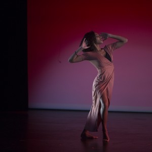 dancer in dress on stage