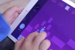 Making music on an iPad