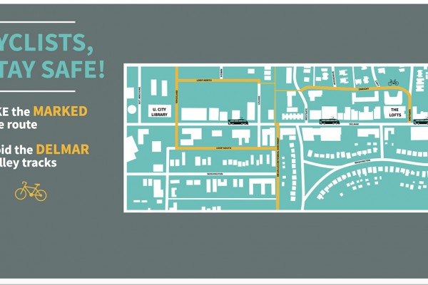 New bike route helps cyclists avoid Loop Trolley tracks