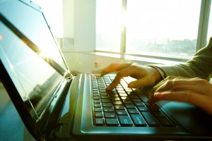 hands on a keyboard