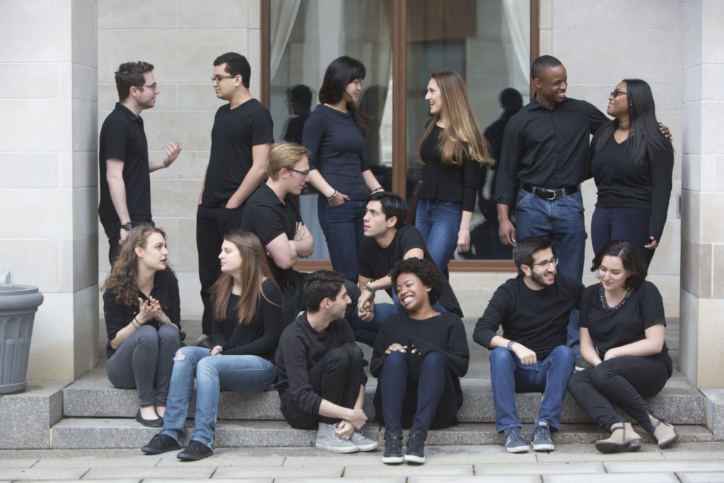 The cast of "Love and Information." (Photo: Jerry Naunheim Jr./WUSTL Photos)