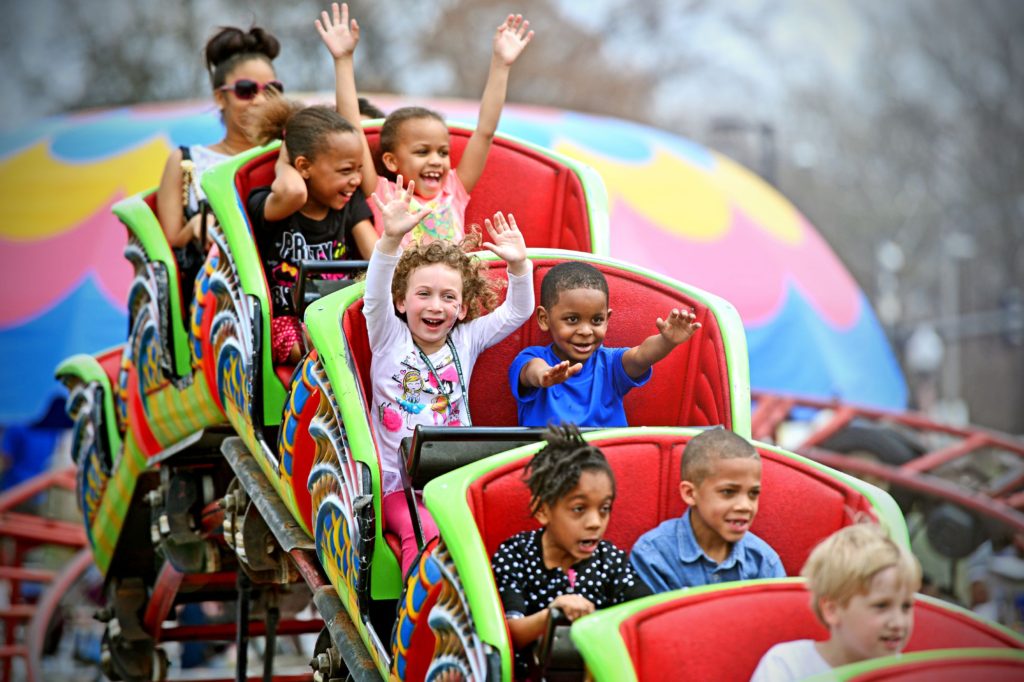 4.12.2014-Students and members of the community attend Thurtene Carnival on Saturday, April 12, 2014 on the Danforth Campus of Washington University in St. Louis. Photo by James Byard/WUSTL Photos