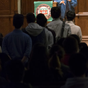 Eddie Huang answers questions from the audience