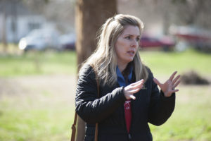 Sandra Matteucci (pictured) and Seema Dahlheimer were co-instructors of the spring break class on ethical decision making in engineering. (Photo: Sid Hastings)