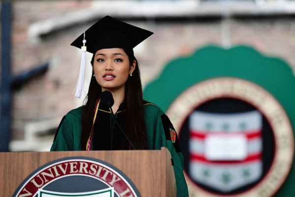 Senior class president Christine Lung’s speech to graduates