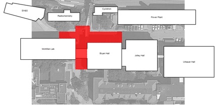 Closures Near Bryan Hall