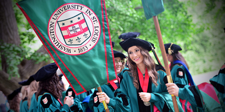 Commencement scene