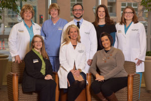 St. Louis Magazine recently honored area nurses with the 2016 Excellence in Nursing Awards. Shown are Washington University nurses who either won or were finalists. In back, from left, are Maggie Kramper, Mary Stecher, Brian Torres, Shannon Clouse and Jennifer Ledbetter. In front, from left, are Mindy Brinkhorst, Tracey Guthrie and Lindsay Freeman.