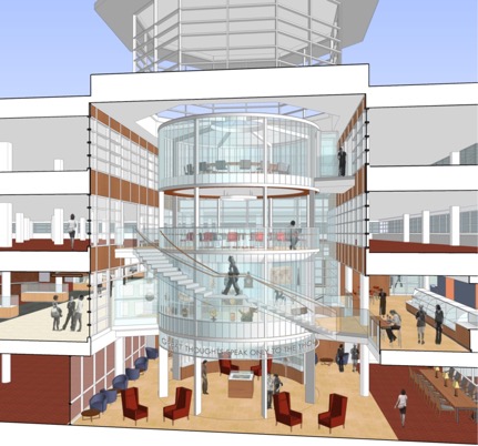 Olin Library rendering