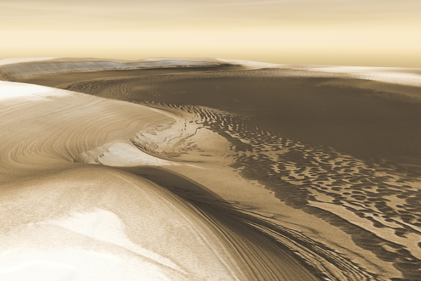 Wandering ice on Mars