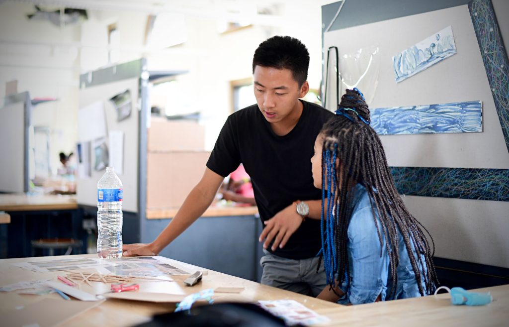 The Sam Fox School's Alberti Program works introduces fourth- through ninth-grade students to architecture and design. (Photo: James Byard/Washington University)