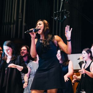 Eliotte Henderson performing in Graham Chapel.