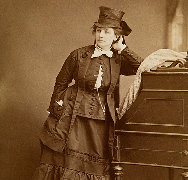 Victoria Woodhull, c. 1870. Photo by Matthew Brady. 