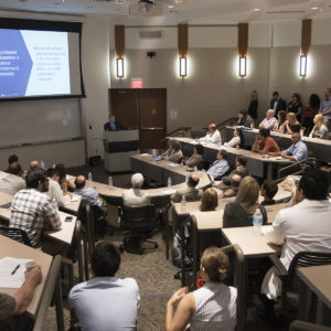 NCI director speaks to medical school faculty and staff