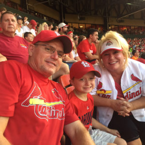 people enjoy a Cardinals game