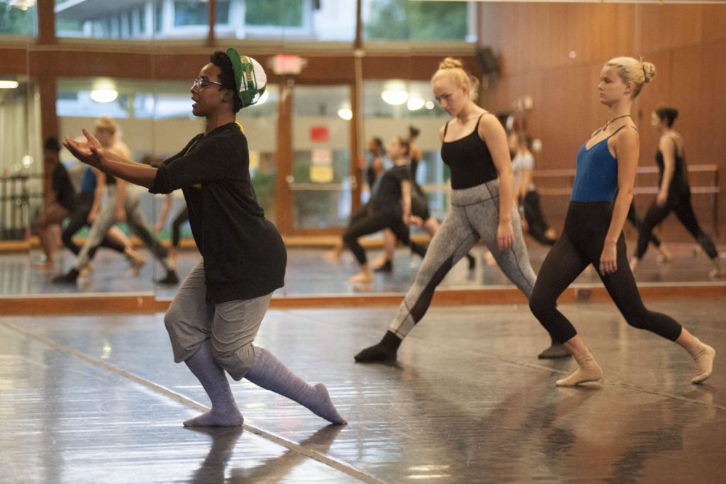 dancers practice