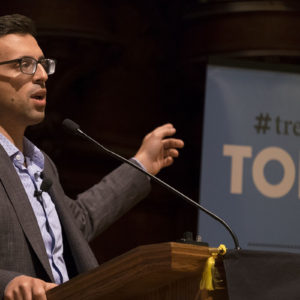 ezra klein speaks to students and staff