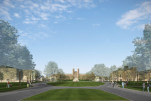 view of Brookings Hall when east end project is complete