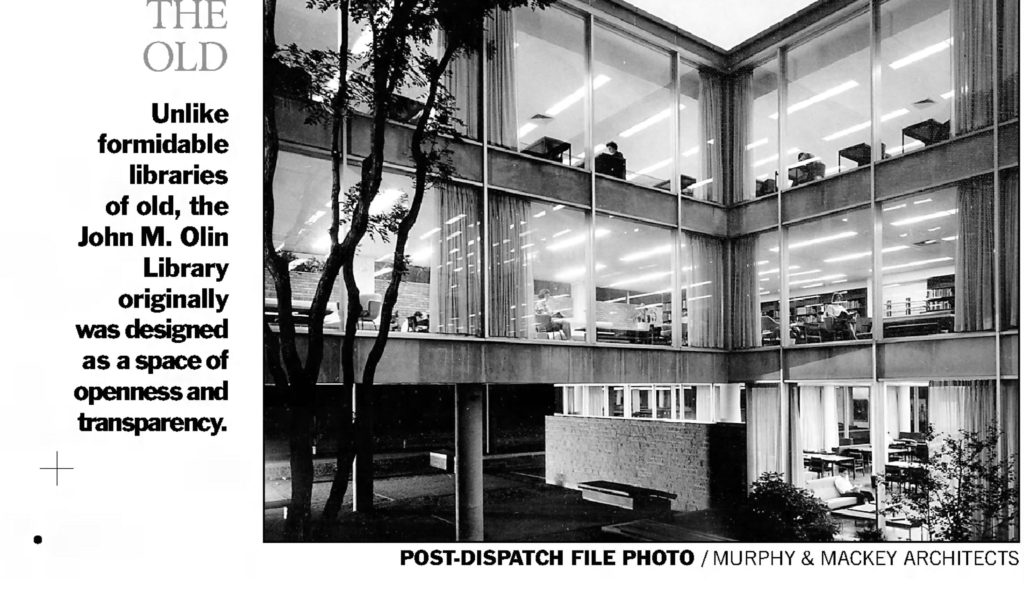 For students, staff and faculty, the open-air courtyard was a nice break space at the crossroads of campus. In fact, Crossroads was almost the cafe’s name, until the chancellor's wife, Risa Zwerling Wrighton suggested the name Whispers — a reference to the old, quiet library space, which would contrast the new, busy cafe that featured group seating. 