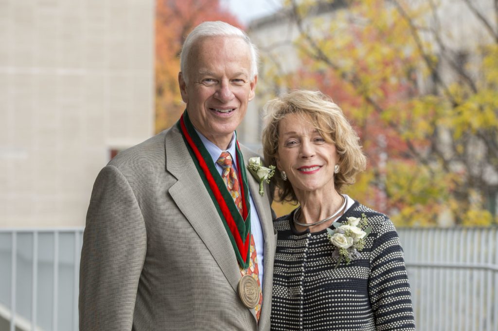 Ralph and Trish Nagel. (Photos: Joe Angeles/Washington University)