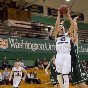 men's basketball game action