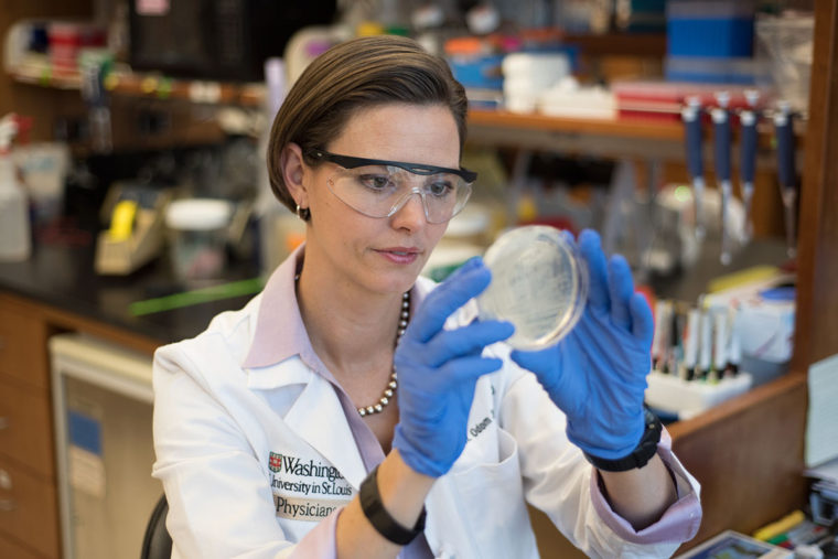 Audrey Odom John in lab