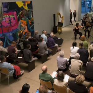 musicians perform at Kemper Art Museum