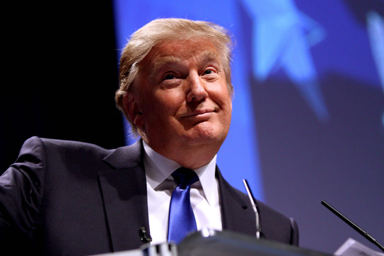 Donald Trump speaking at Conservative Political Action Conference in Washington D.C. in 2011. Photo by Gage Skidmore via Wikimedia Commons.