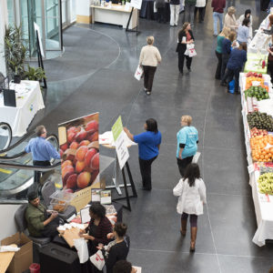 people at health fair