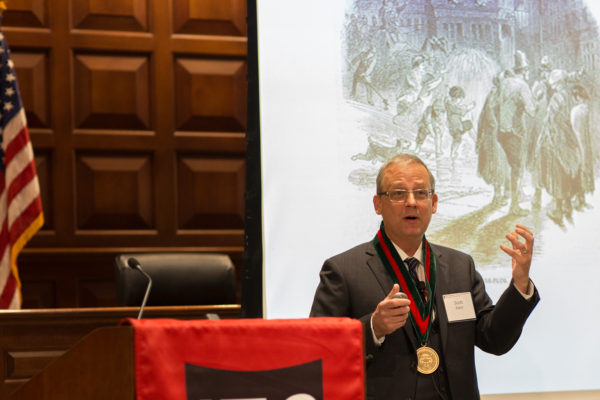 Baker installed as Kirsch Professor