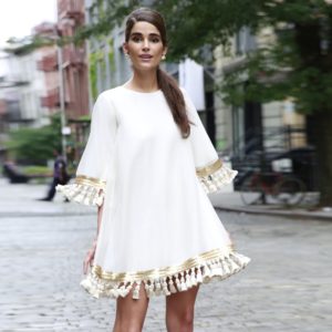 White Tassel Dress