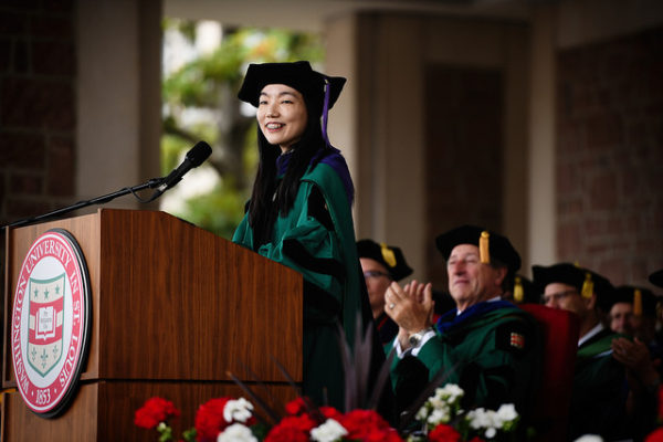 Graduate student Wei Zhu’s message to graduates