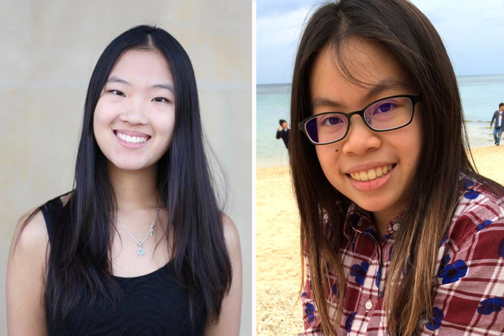 Lily Cao (left) and Jennifer Hsu