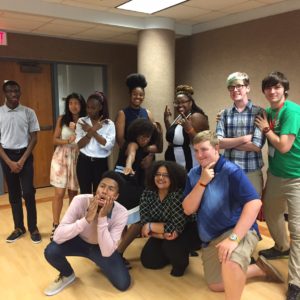 College Prep students pose for a fun photo