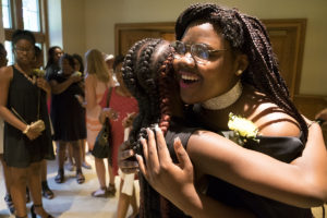 Hawthorn girls embrace