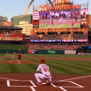 Cardinals first pitch