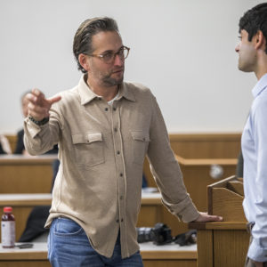 Ben Weiss talks to students