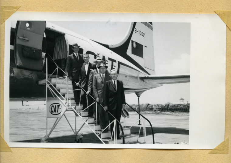 Sterling Schoen (2nd from right) was the founder of The Consortium for Graduate Study in Management at Washington University in 1966. He founded the consortium for the mission of launching African Americans, Hispanic Americans and Native Americans into business careers. (Washington University Archives)