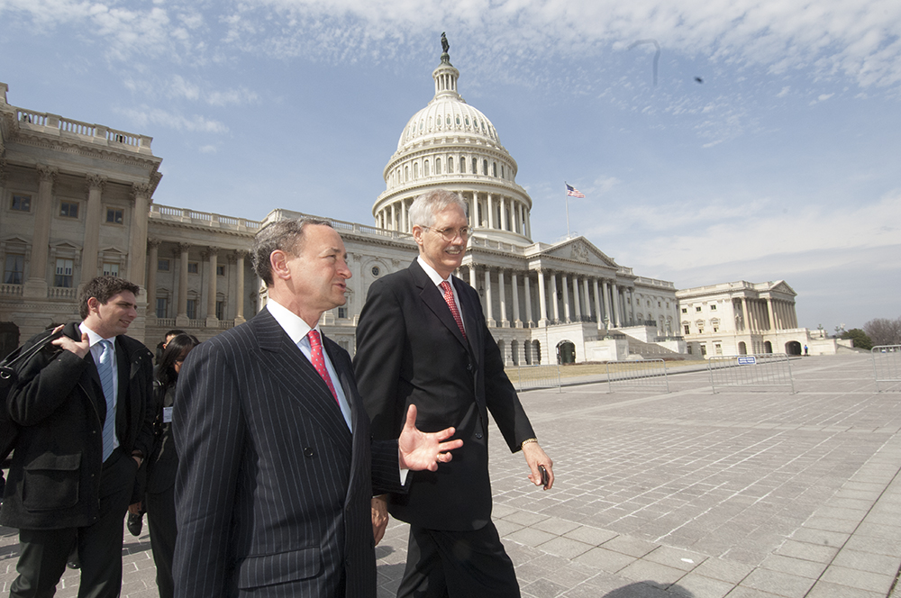 Wertsch and Chancellor Mark Wrighton in Washington D.C. in 2009