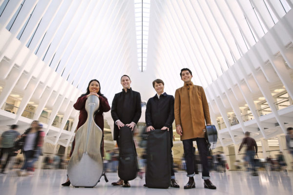 Great Artists Series present Calidore String Quartet April 22