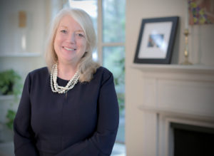 Neidorff Family and Centene Corporation Dean of the Brown School Mary McKay in her home The People's House. James Byard/Washington University