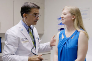 asthma patient with doctor