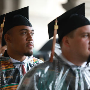 students at Commencement