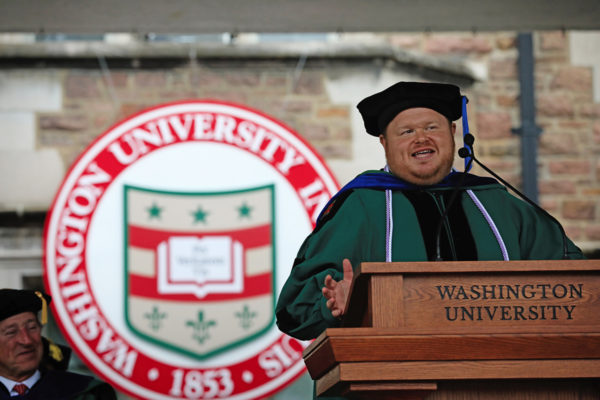 Graduate student speaker Donald Gerke’s address to the Class of 2018