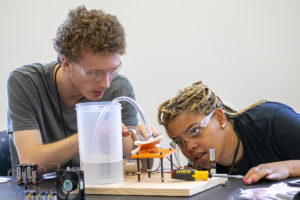 College Prep students at work
