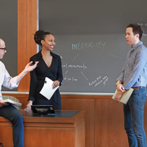 Sociology faculty: David Cunningham, Adia Harvey Wingfield, Jake Rosenfeld