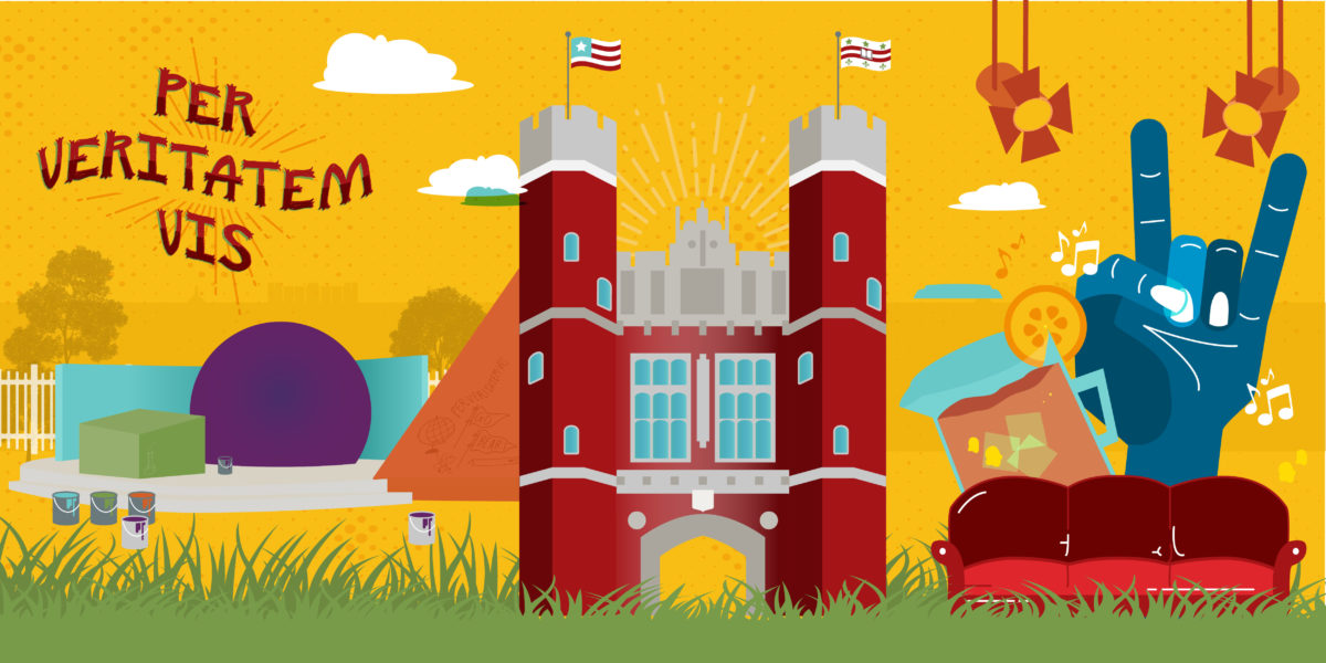 WashU illustrated collage