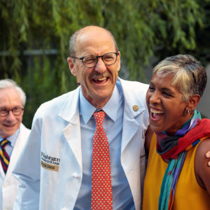 medical dean at white coat ceremony