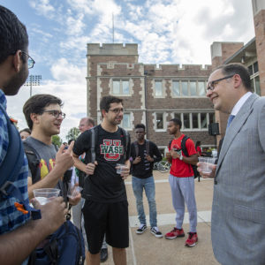 Andrew Martin and students