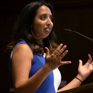 Purvi Patel speaking